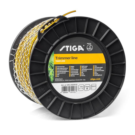STIGA Fil débroussailleuse rond "tigré" de 279m Ø3.0mm