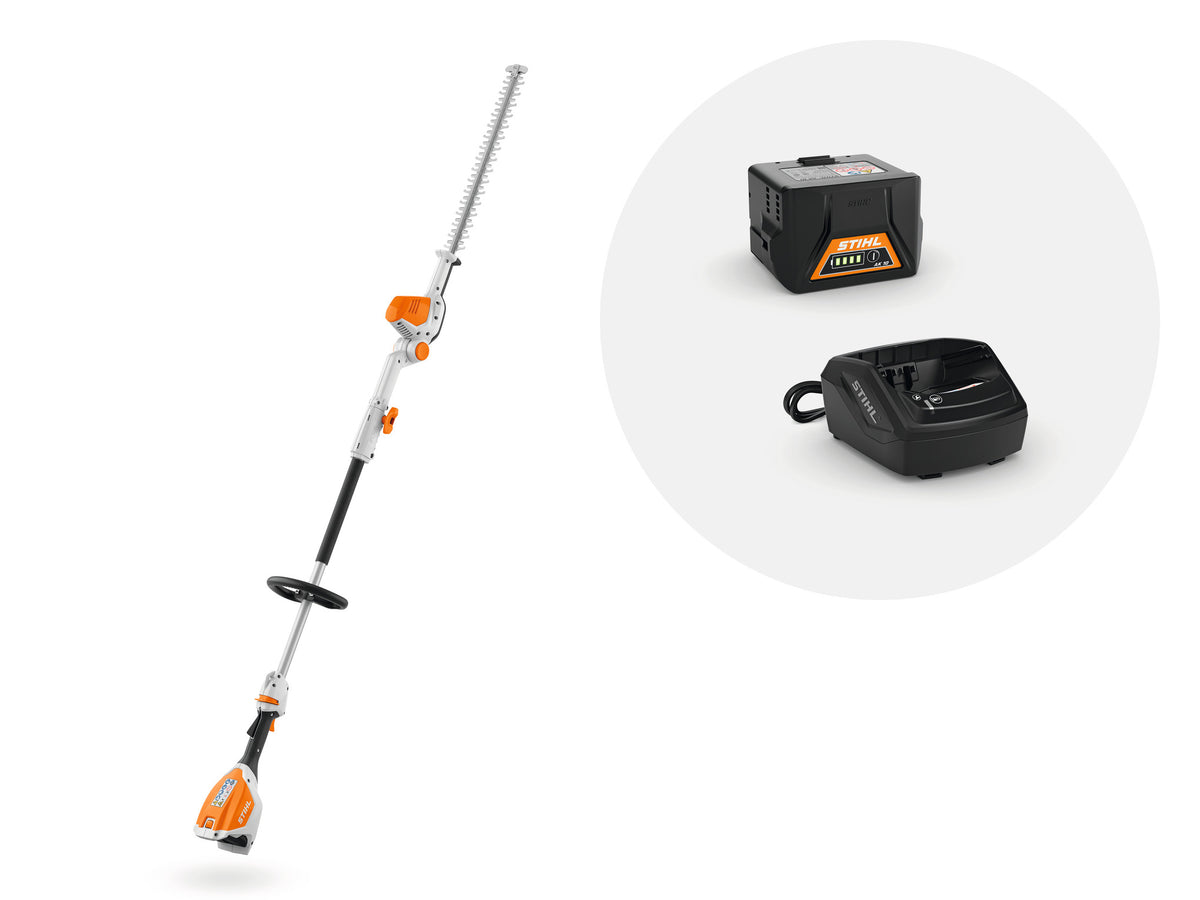 Taille-haies sur perche STIHL HLA 56 – pack batterie et chargeur