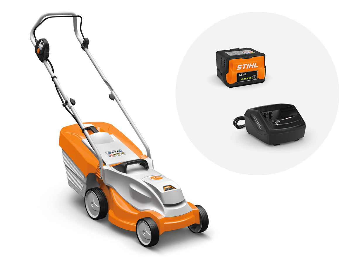 Tondeuse STIHL RMA 235 – pack batterie et chargeur