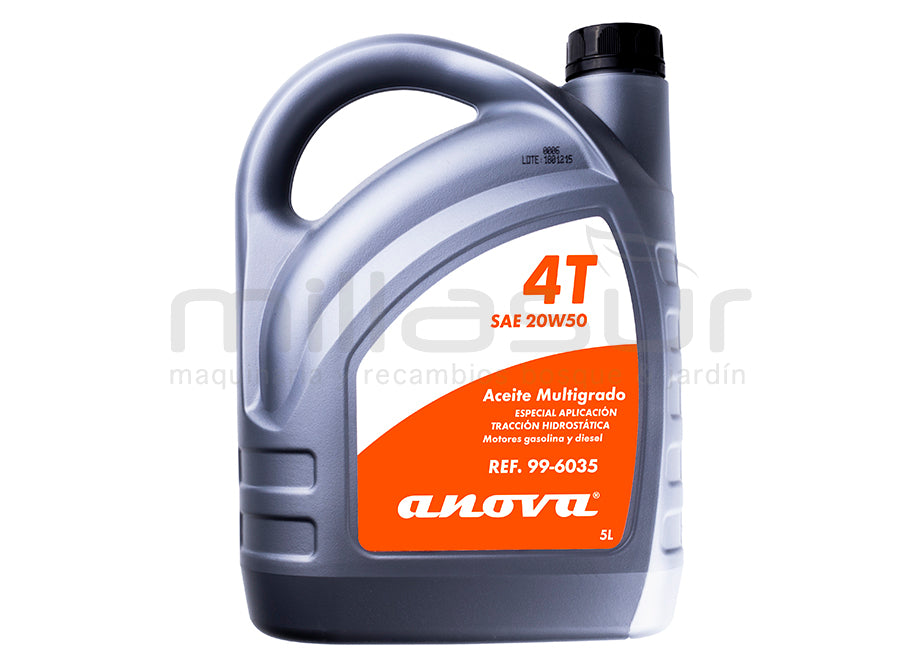 Huile SAE20W50 hydrostatique ANOVA 5 L
