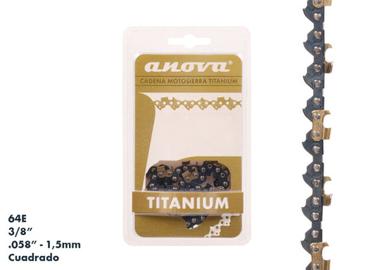 Chaîne de tronçonneuse ANOVA Titanium 33-CTD5C – 3/8 / .058 / carrée