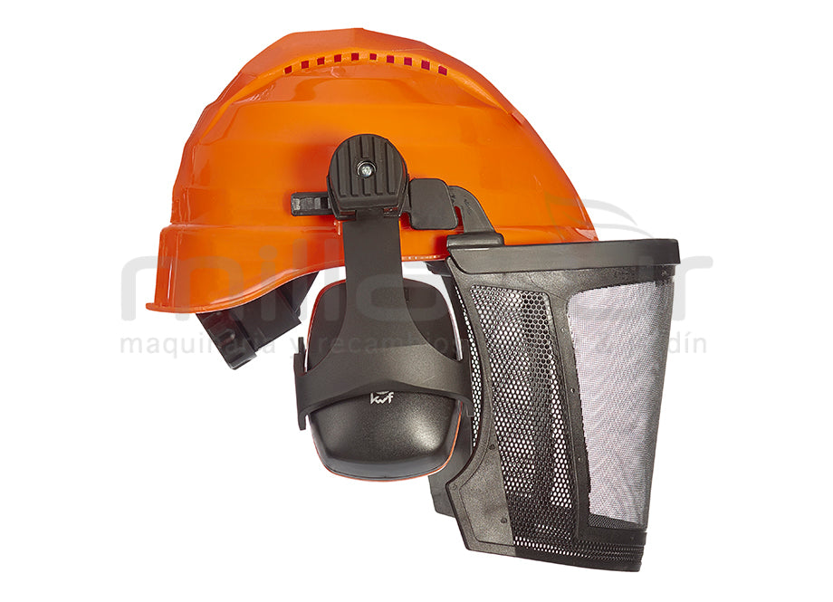 Casque forestier intégral professionnel