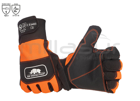 Gants anti-coupure tronçonneuse SIP classe 1