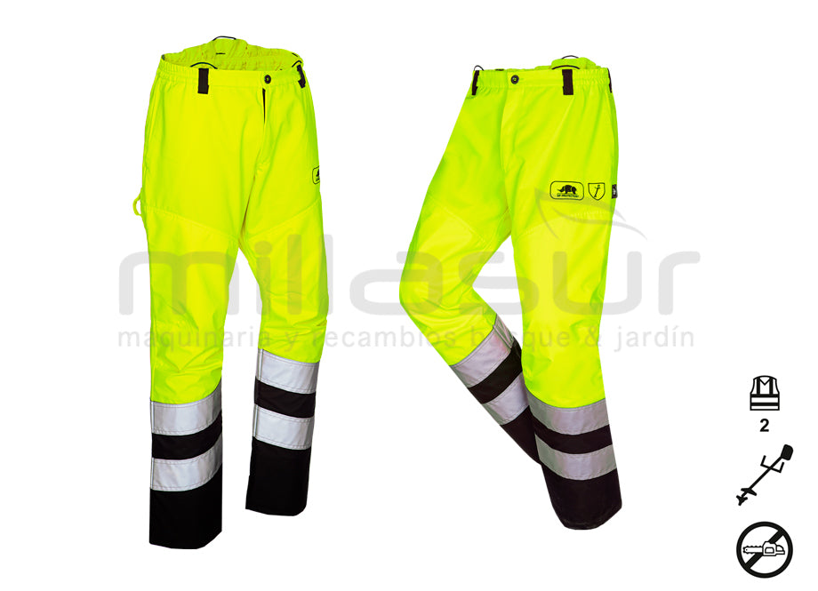 Pantalon débroussaillage haute visibilité