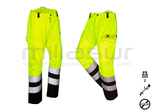 Pantalon débroussaillage haute visibilité
