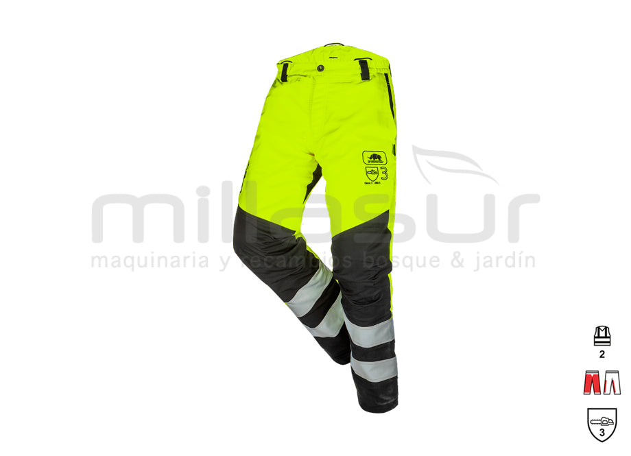 Pantalon anti-coupure haute visibilité classe 3