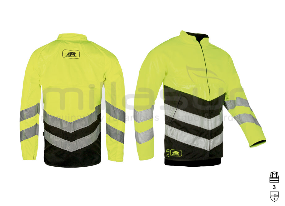 Veste anti-coupure haute visibilité classe 1