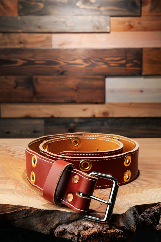 Ceinture cuir Westcoast Saw – visuel fabricant tailles S, M, L et XL